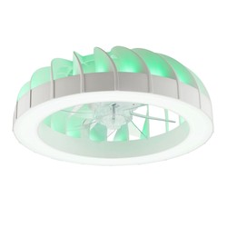 Plafonnier LED avec ventilateur Modee 30W RGB + 3CCT D540mm avec télécommande F2 (4200 lm)
