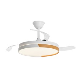 Потолочный светодиодный светильник с вентилятором Modee 33W 3CCT с пультом F3 (4600 lm)