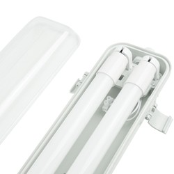 Oprawa hermetyczna pusta na świetlówki LED Modee 2xT8 1200mm (1289x63x62mm) seria A2