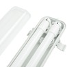 Réglette étanche vide pour tubes LED Modee 2xT8 1200mm (1289x63x62mm) série A2