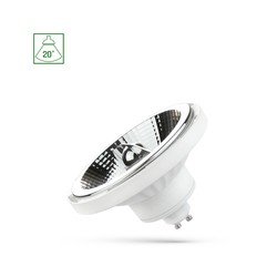 Foco LED AR111 10 W 4000 K GU10 20°, regulable, blanco – foto 2