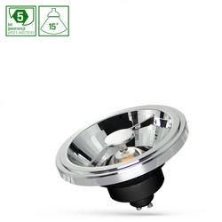 Foco LED AR111 12 W 2700 K GU10 15°, negro