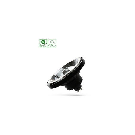 Spot LED AR111 12 W 4000 K GU10 45° noir