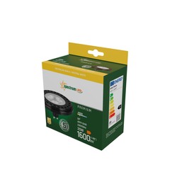 Faretto LED AR111 20 W 4000 K GU10 30°, nero