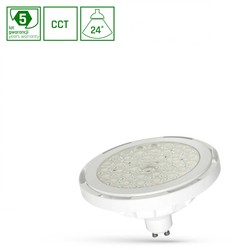 Spot LED AR111 8,5 W GU10 24° IP20 CCT (température réglable) blanc – photo 2
