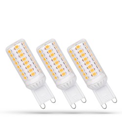 LED-Stiftsockellampe 4,9 W 4000 K G9, 3er-Pack, dimmbar