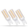 LED capsule bulb 4.9 W 4000 K G9, pack of 3, dimmable