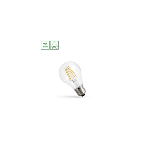 LED filament bulb 5.5 W 2700 K E27, dimmable, clear glass