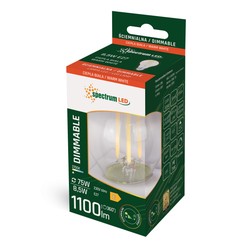 LED-Filamentlampe 8,5 W 2700 K E27, dimmbar, Klarglas – Foto 2