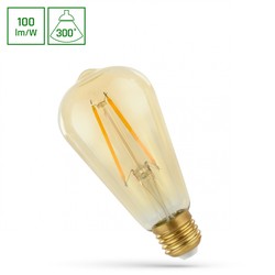 Филаментная светодиодная лампа Retroshine 4,9 W 2400 K E27 – WOJ+14460_4.9W – фото 2