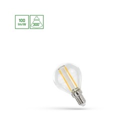 LED-klotlampa 1 W 2700 K E14, klart glas