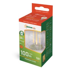 LED golf ball bulb 1 W 2700 K E14, clear glass – photo 3
