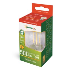 LED-kogellamp 4 W 2700 K E27, helder glas – foto 3