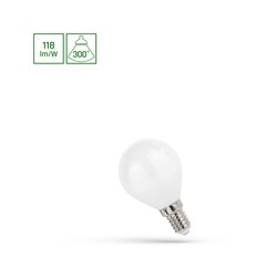 Λάμπα LED σφαιρική 5,5 W 4000 K E14, οπάλ