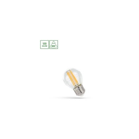 LED golf ball bulb 5.5 W 2700 K E27, clear glass