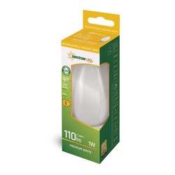 LED-Kerzenlampe 1 W 4000 K E14, opal