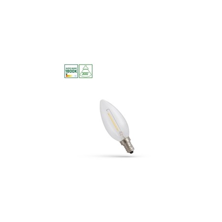Λάμπα LED κεράκι 1 W 1800 K E14 IP20, διάφανο γυαλί
