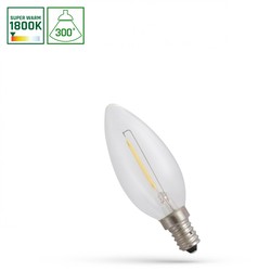LED-Kerzenlampe 1 W 1800 K E14 IP20, Klarglas – Foto 3