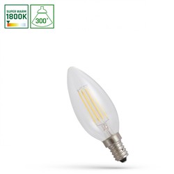 LED-Kerzenlampe 4 W 1800 K E14 IP20, Klarglas – Foto 3