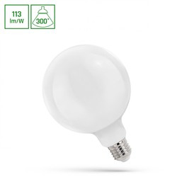 LED globe bulb 11 W 2700 K E27, opal