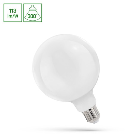 LED-globlampa 11 W 2700 K E27, opal