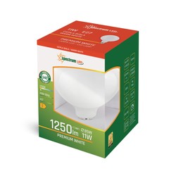 Bombilla LED globo 11 W 2700 K E27, opal – foto 3