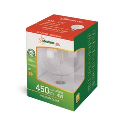 LED-globelamp 4 W 2700 K E27, helder glas – foto 2