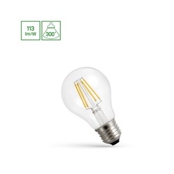LED-filamentlamp 4 W 2700 K E27, helder glas – foto 3