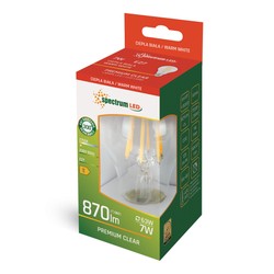 LED-Filamentlampe 7 W 2700 K E27, Klarglas – Foto 3