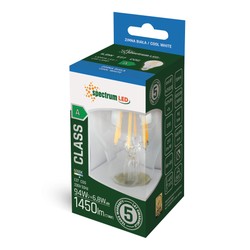 Lâmpada LED de filamento 6,8 W 6000 K E27, vidro transparente