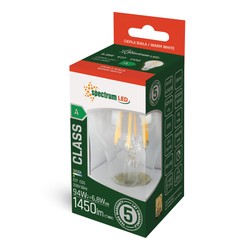 LED filament bulb 6.8 W 3000 K E27, clear glass – photo 2