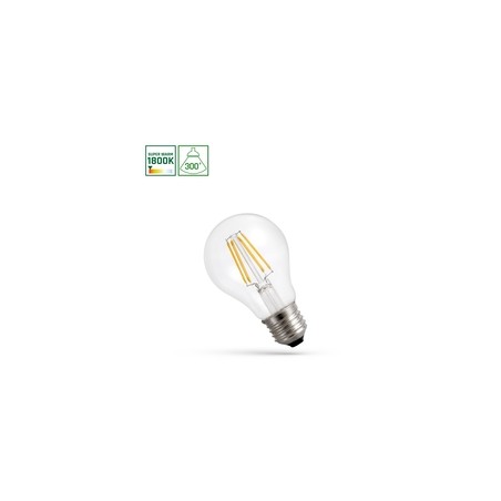 LED-Filamentlampe 7 W 1800 K E27 IP20, Klarglas