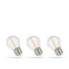 Ampoule LED sphérique 1 W 2700 K E27 lot de 3 verre clair – photo 2