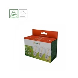 LED-Tropfenlampe 1 W 2700 K E27, 3er-Pack, Klarglas – Foto 4