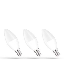 LED-kaarslamp 6 W 3000 K E14, 3-pack – WOJ+13026_3PACK – foto 3