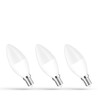 LED-kaarslamp 6 W 3000 K E14, 3-pack – WOJ+13026_3PACK – foto 3