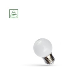 Lampadina LED sferica 1 W E27, bianco – foto 2