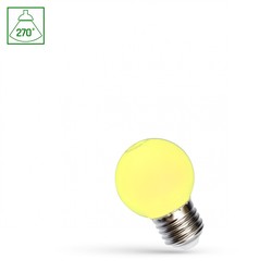 LED-kogellamp 1 W E27, geel – foto 2