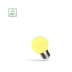 LED-kogellamp 1 W E27, geel – foto 4