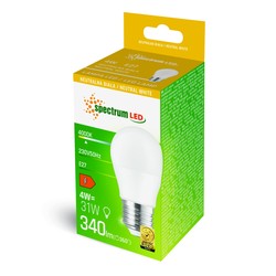 Lâmpada LED esférica 4 W 4000 K E27 – foto 2