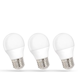 LED-kogellamp 6 W 3000 K E27, 3-pack – foto 2
