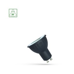 LED-spot GU10 4 W 3000 K 38°, med lins, svart – foto 2