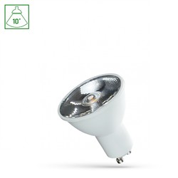 GU10 LED spotlight 6 W 6000 K 10° IP20, with lens