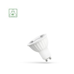 LED-spot GU10 6 W 4000 K 45°, med lins