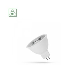 Foco LED MR16 GU5.3 6 W 12 V 3000 K 55°, con lente