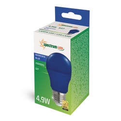 Standard LED bulb 4.9 W E27, blue – photo 3