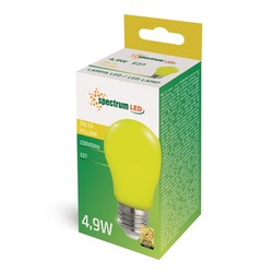 Lampadina LED standard 4,9 W E27, giallo
