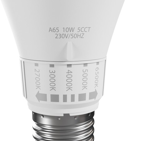 LED-Glühlampe Standard 10 W E27, CCT (Farbtemperatur einstellbar)