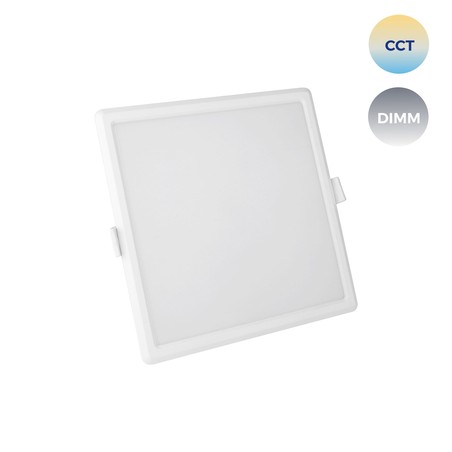 Smart LED-Einbaustrahler Algine 12 W IP20, dimmbar, CCT (Farbtemperatur einstellbar), Wi-Fi, quadratisch