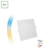 Χωνευτό σποτ LED Smart Algine 12 W IP20, dimmable, CCT (ρυθμιζόμενη θερμοκρασία χρώματος), Wi-Fi, τετράγωνο – φωτογραφία 2
